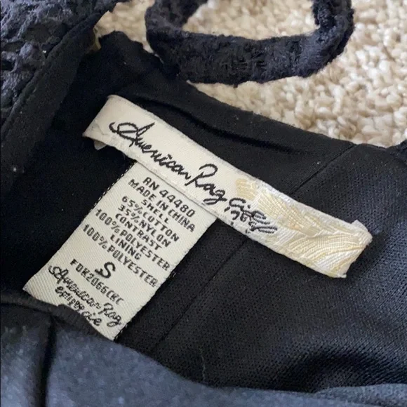 American Rag high low black floral dress size small - Picture 7 of 7